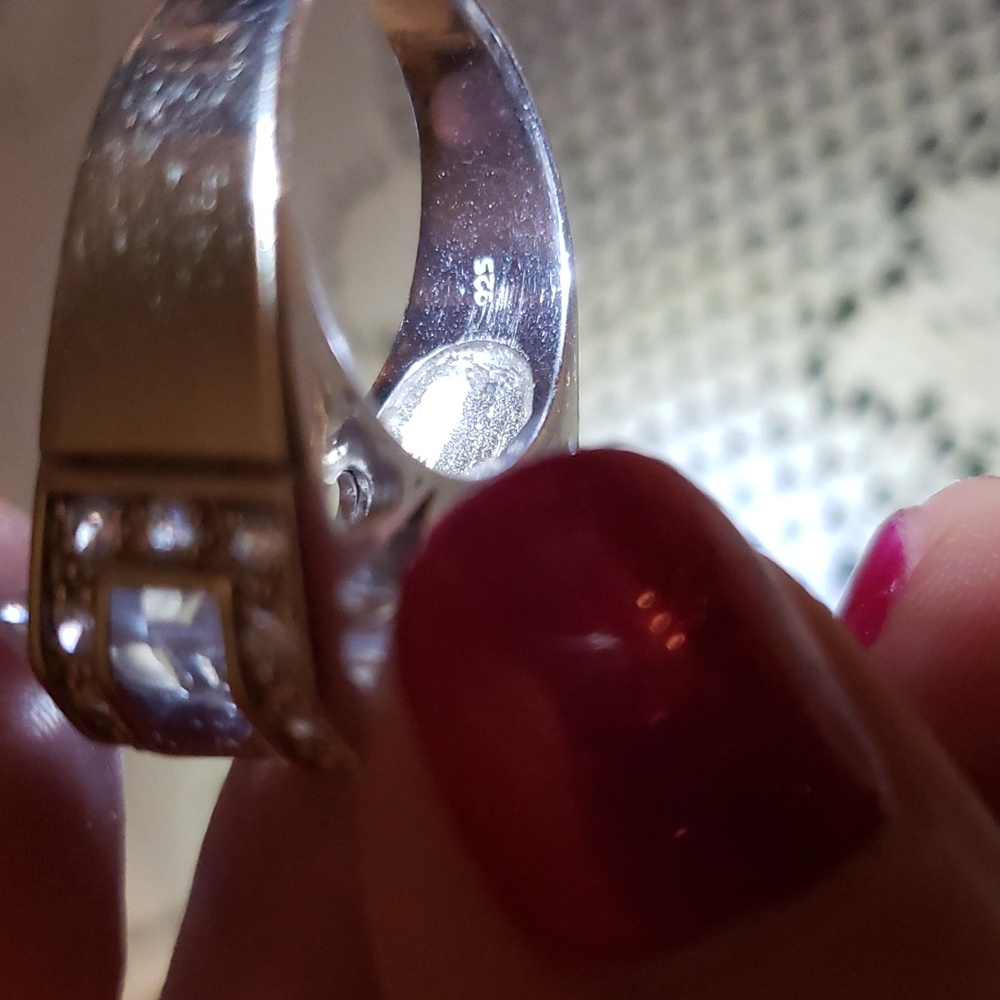 Floating Crystal Statement Ring - image 3